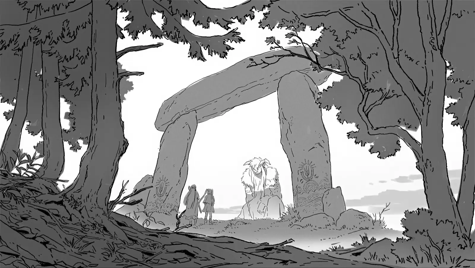 Frieren beyond journeys end concept art stone arch seiko yoshioka