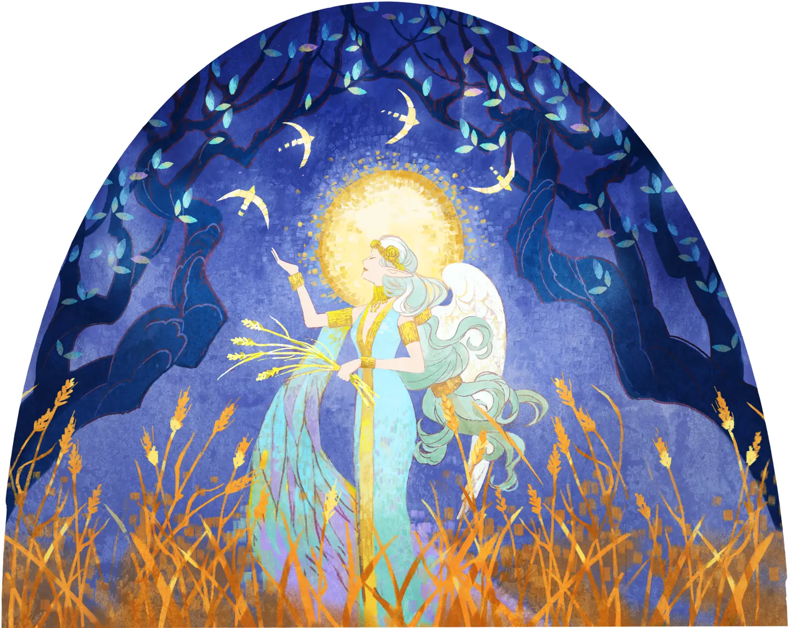 Frieren beyond journeys end season 1 mural art seiko yoshioka